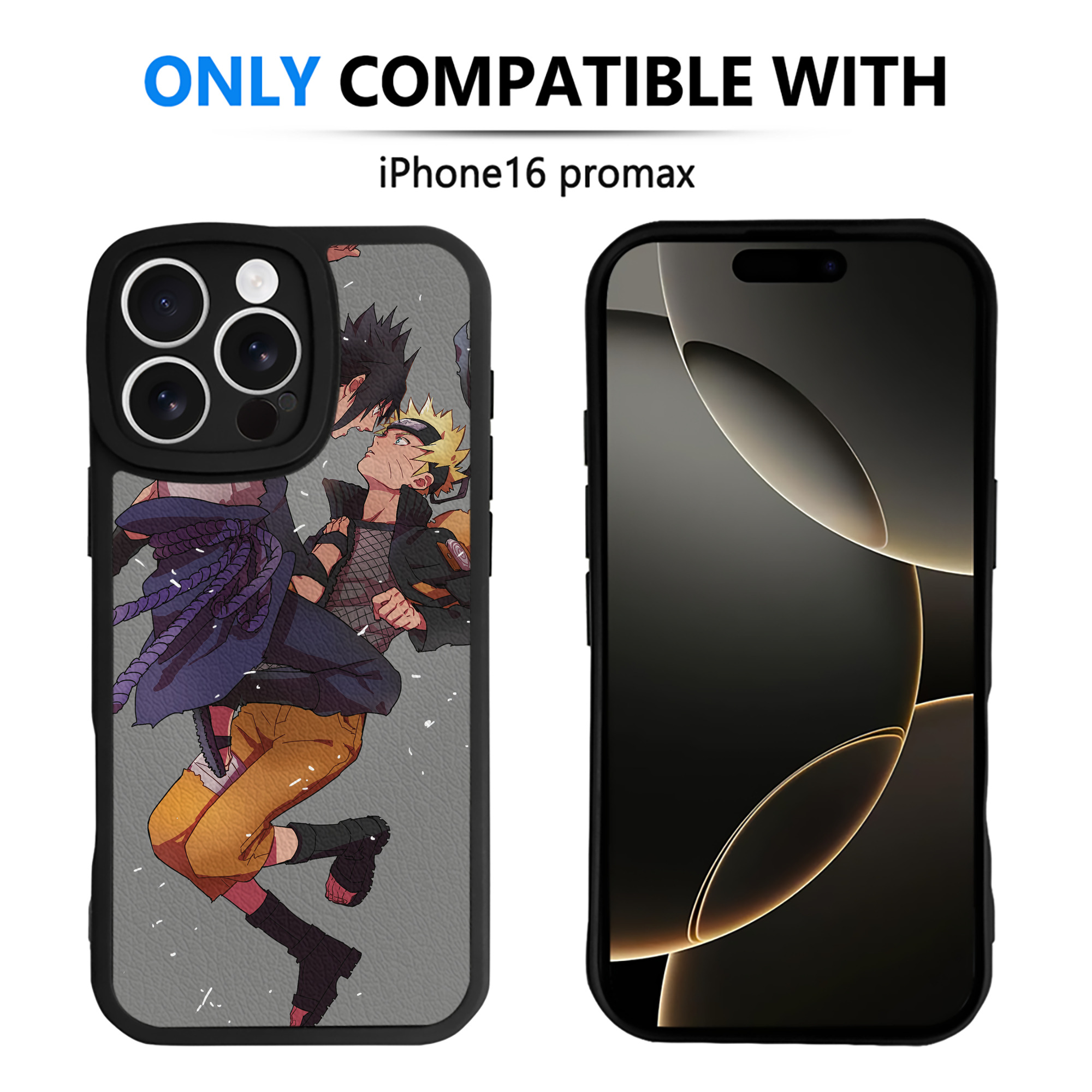 （画像用） NARUTO -ナルト- NARUTO -ナルト- 疾風伝 【iPhone 16シリーズ対応】シリコンスマホケース（レザー調） 材質：シリコン